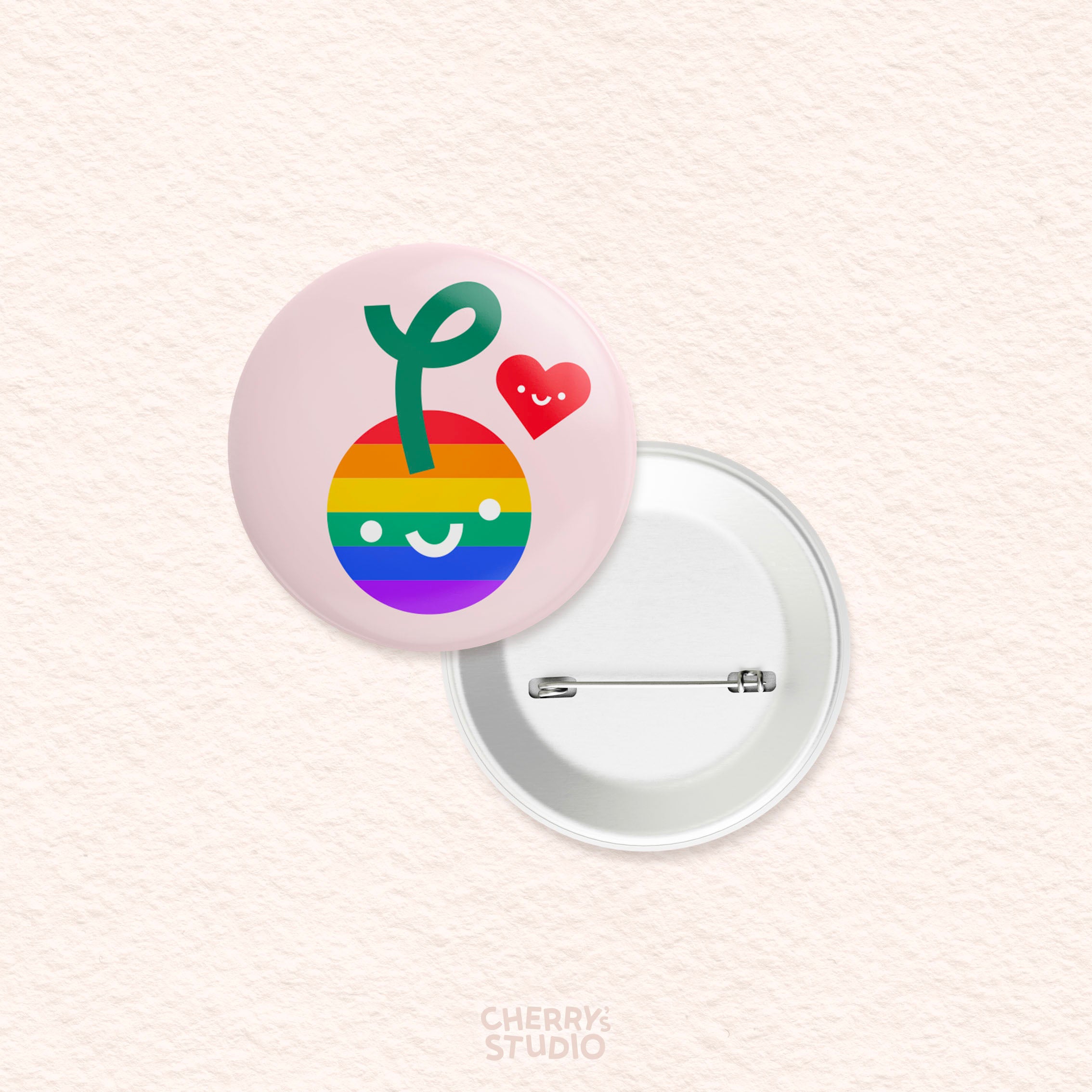 Button - Pride Cherry