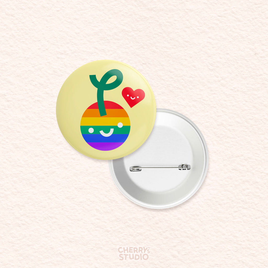 Button - Pride Cherry
