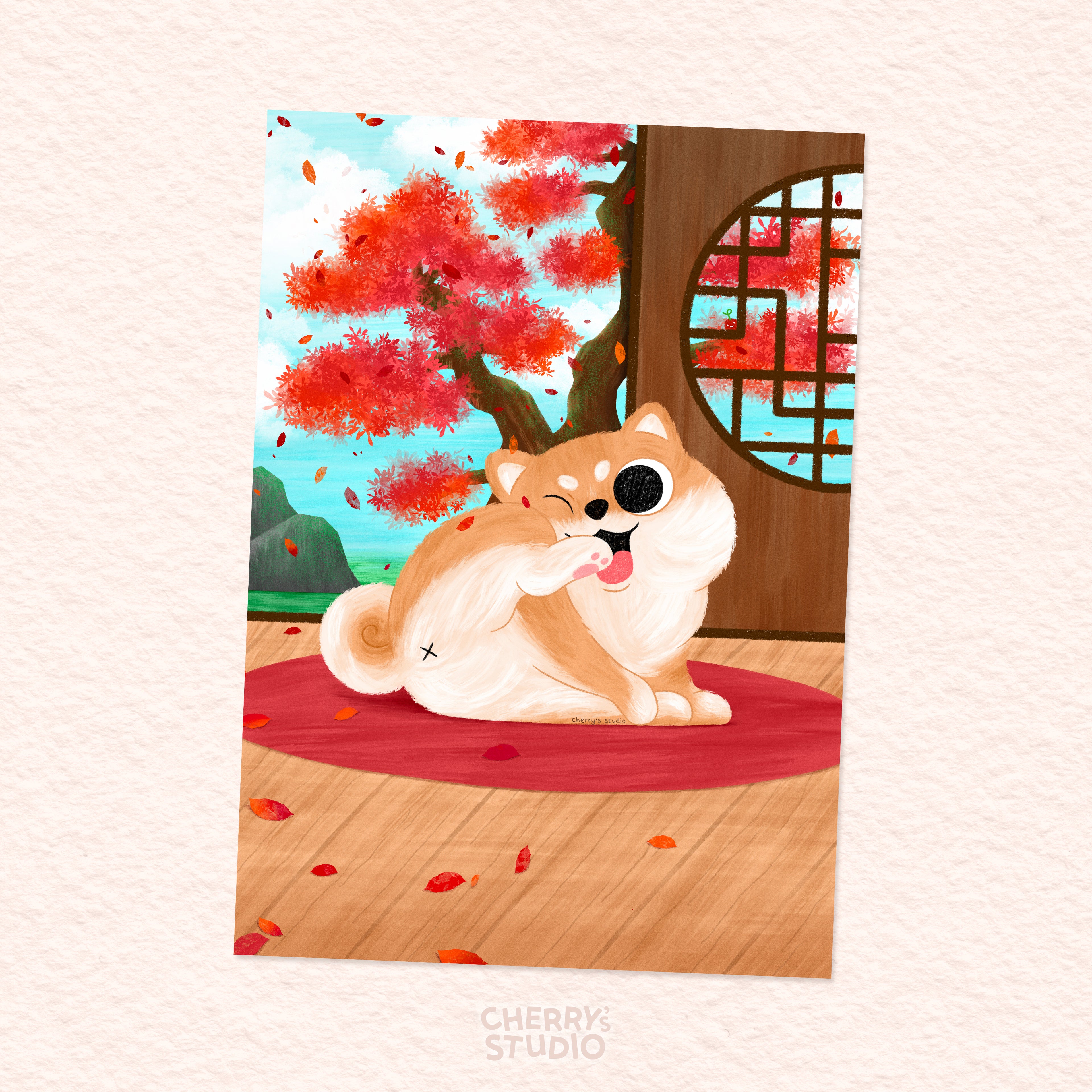Art Print - Shiba Booty