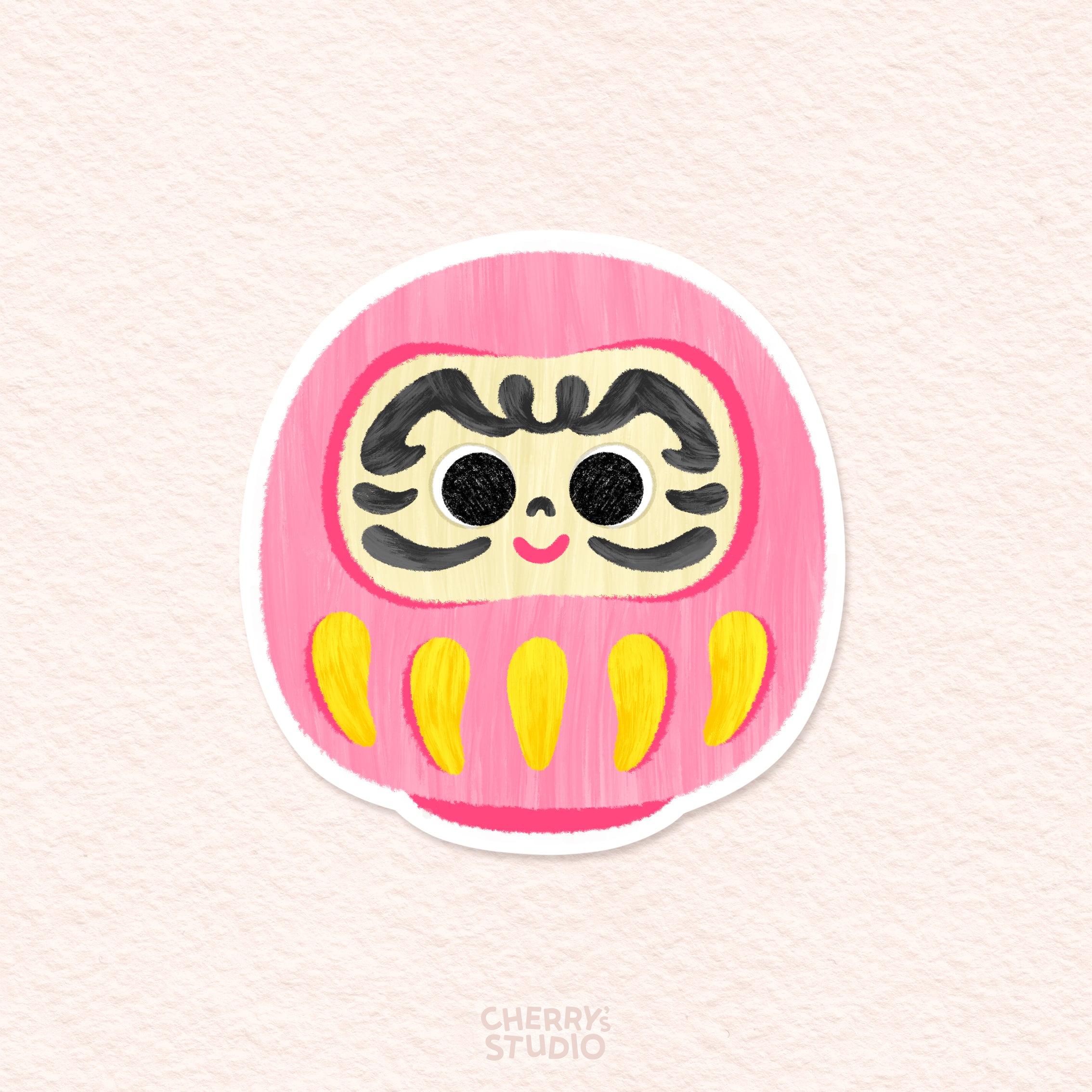 Sticker - Daruma Pink