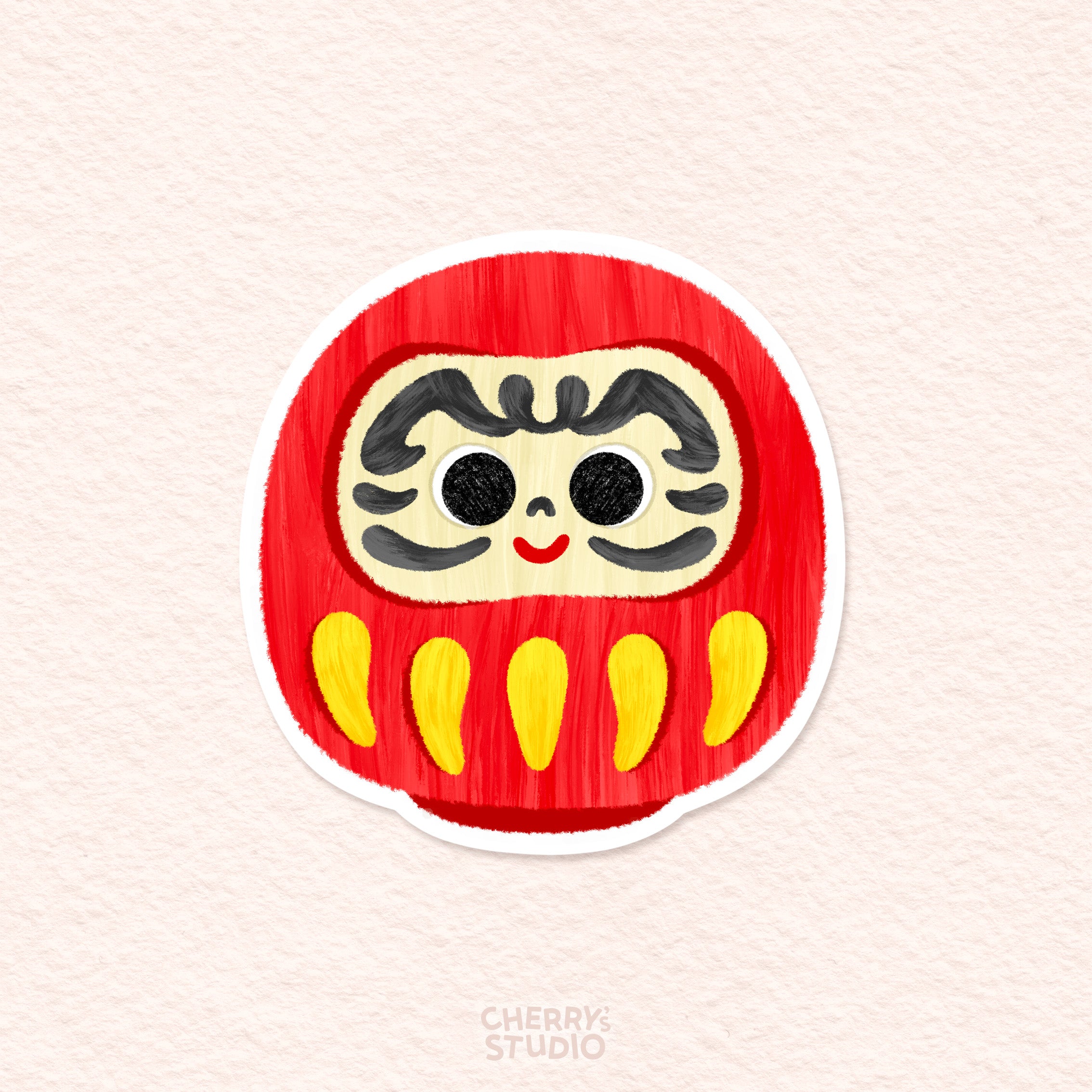 Sticker - Daruma Red