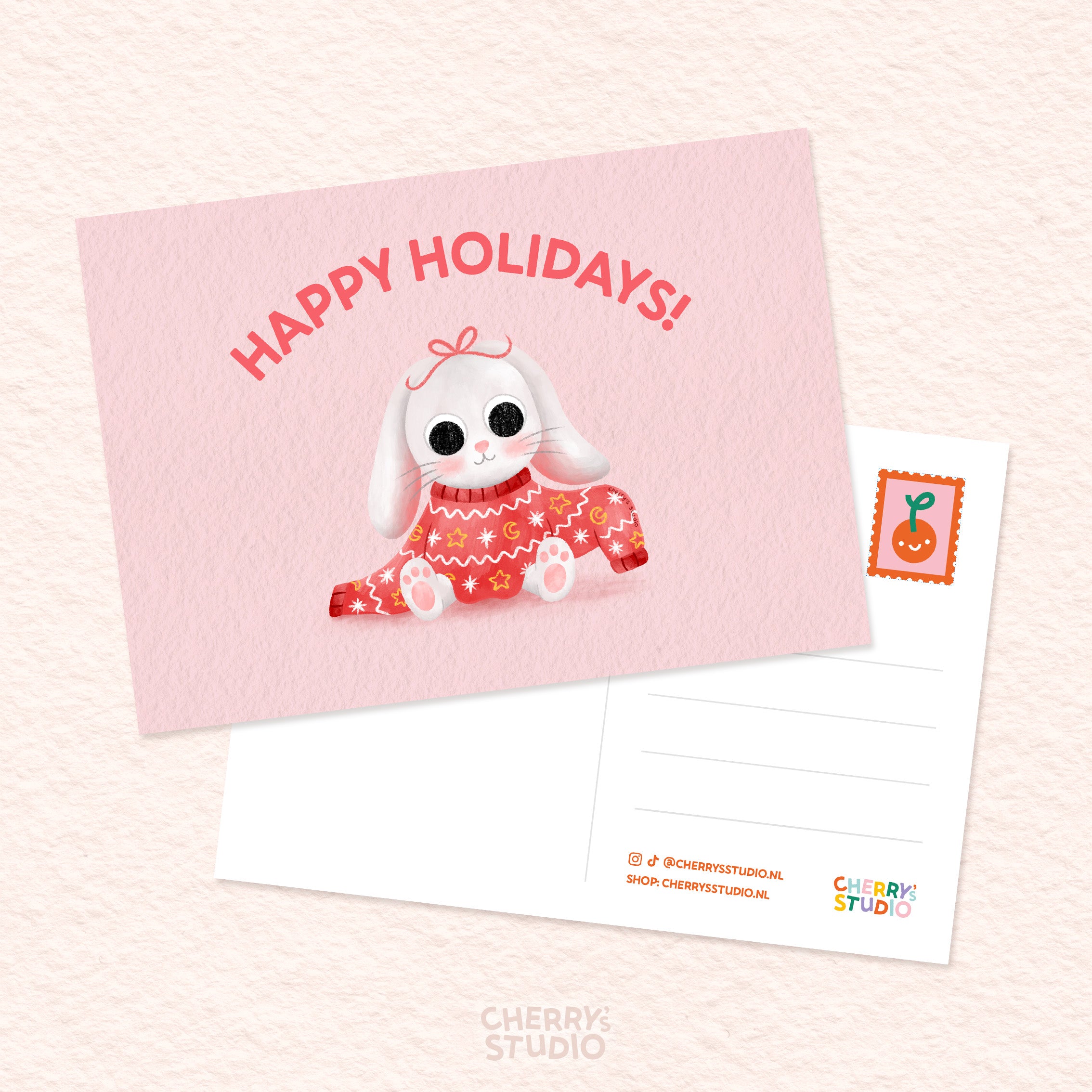 Postcard - Holiday Bunny