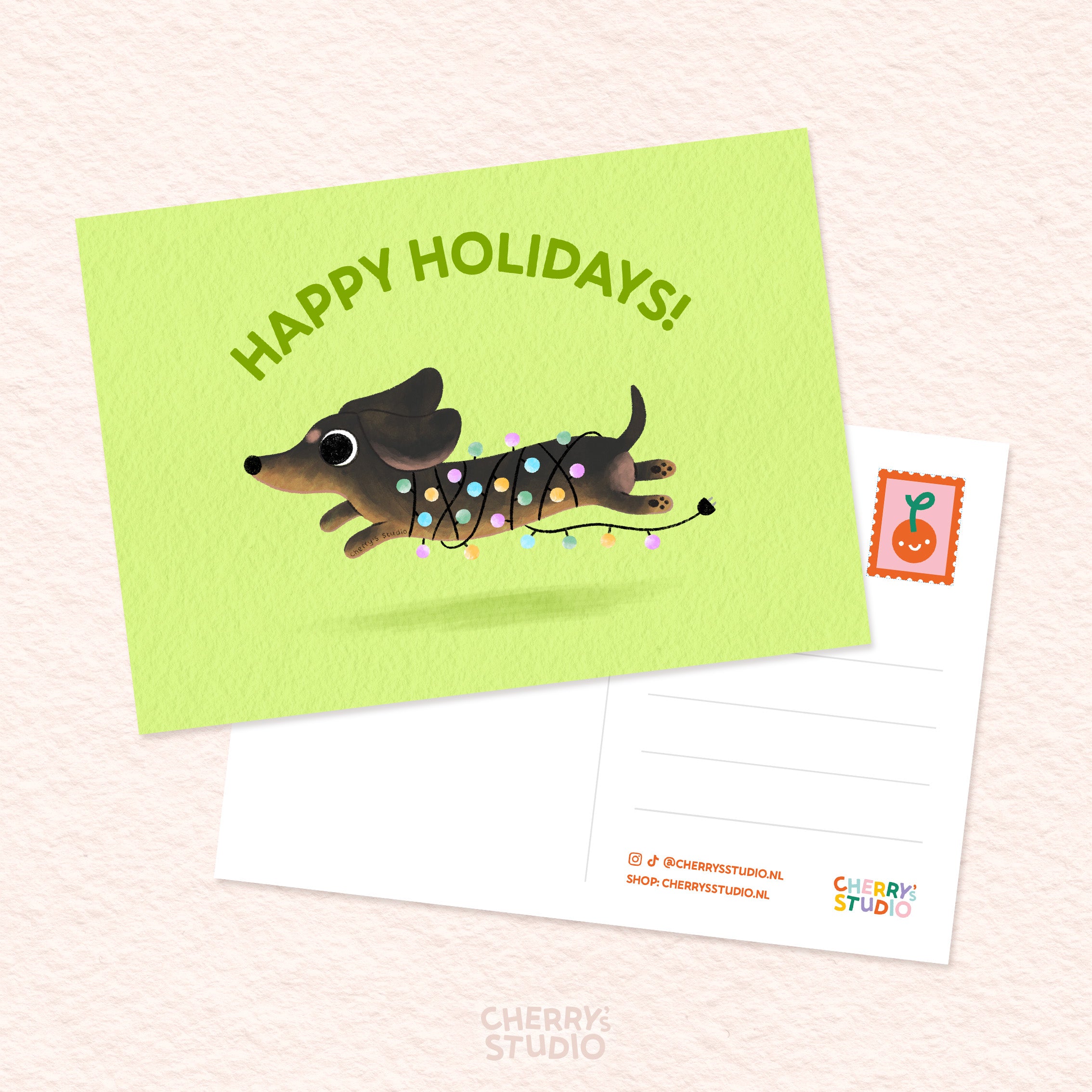 Postcard - Holiday Dog