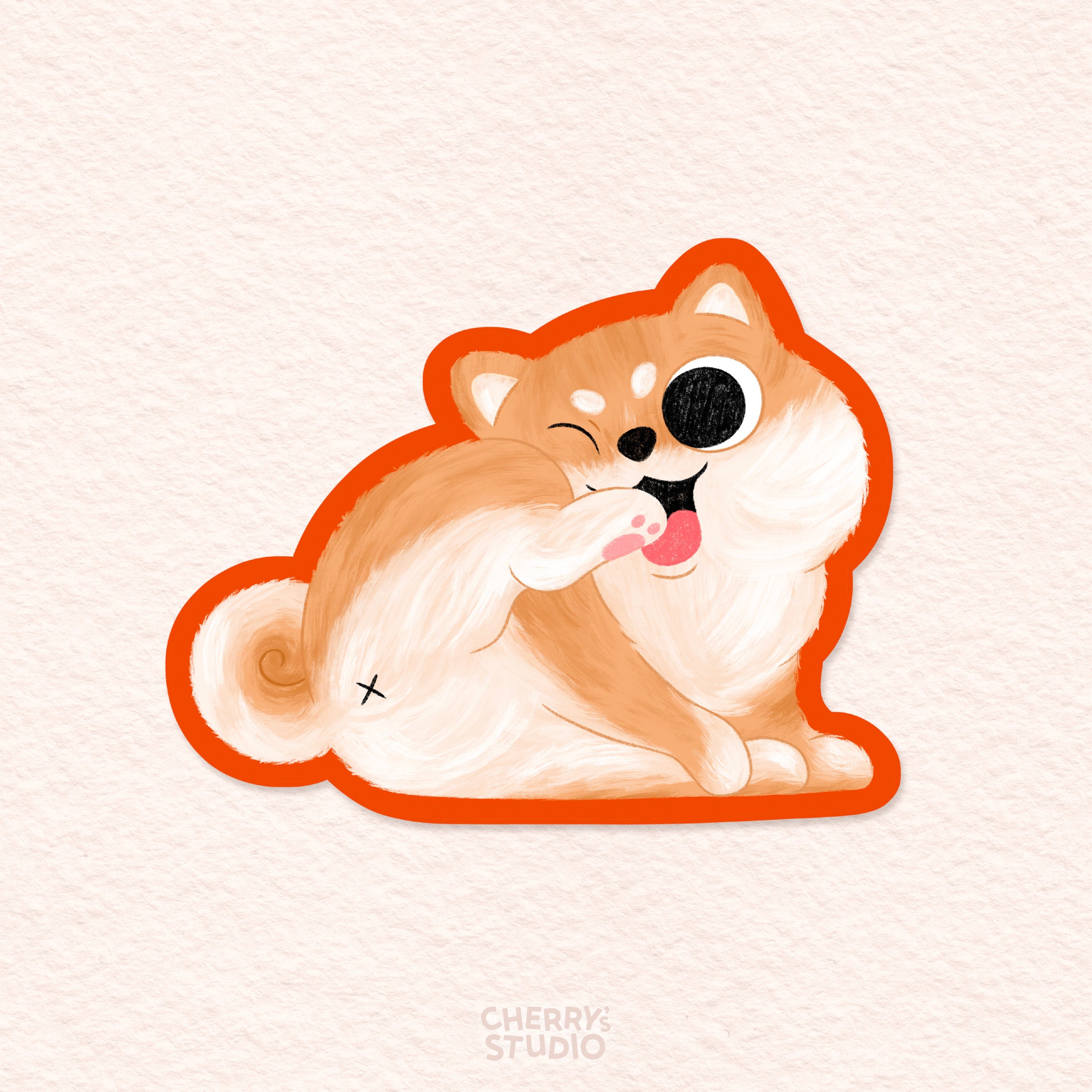 Sticker - Shiba Booty
